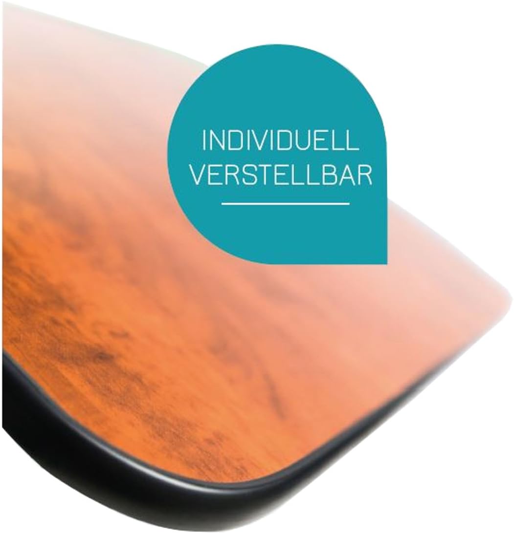 FabaCare Beistelltisch Nova, höhenverstellbarer Betttisch auf Rollen, Tisch für Bett mit Neigung, Ea