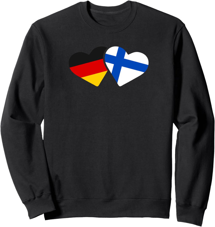 Deutschland Finnland Liebe Herz Freunde Love Geschenk Sweatshirt