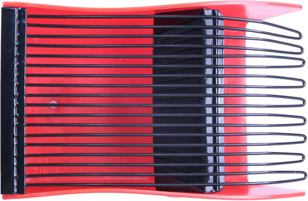 VicBre Beerenpflücker mit Metallkamm Kunststoff Blaubeerschaufel Rechen Rot-Schwarz, Rot
