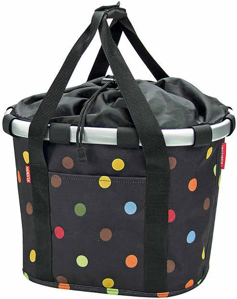 KLICKfix Damen Fahrradkorb Dots Single, Dots Single