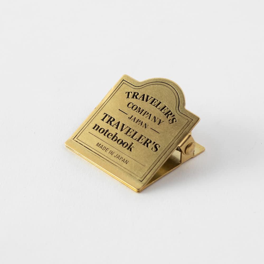 Brass Clip TRC Logo - Refill 030 für Traveler's Notebook Regular und Passport Size TRC Logo Muster,