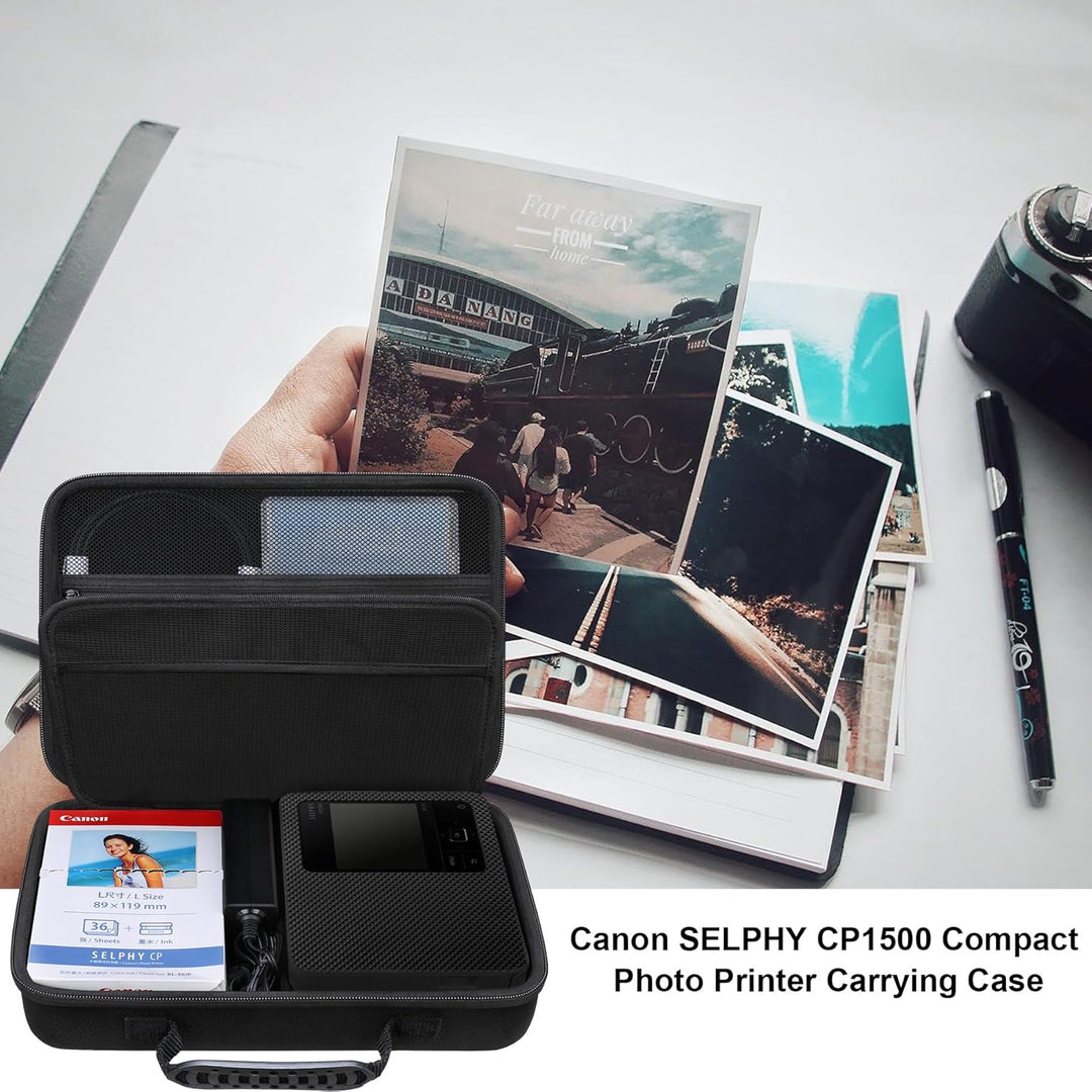 Elonbo Tragetasche für Canon SELPHY CP1500 Kompaktfotodrucker, tragbare Bluetooth Instant Print Kame