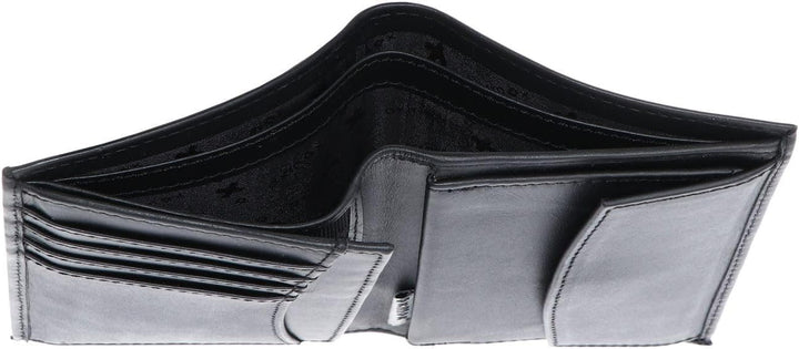 Oxmox Leather Kombibörse 12 cm black Schwarz, Schwarz