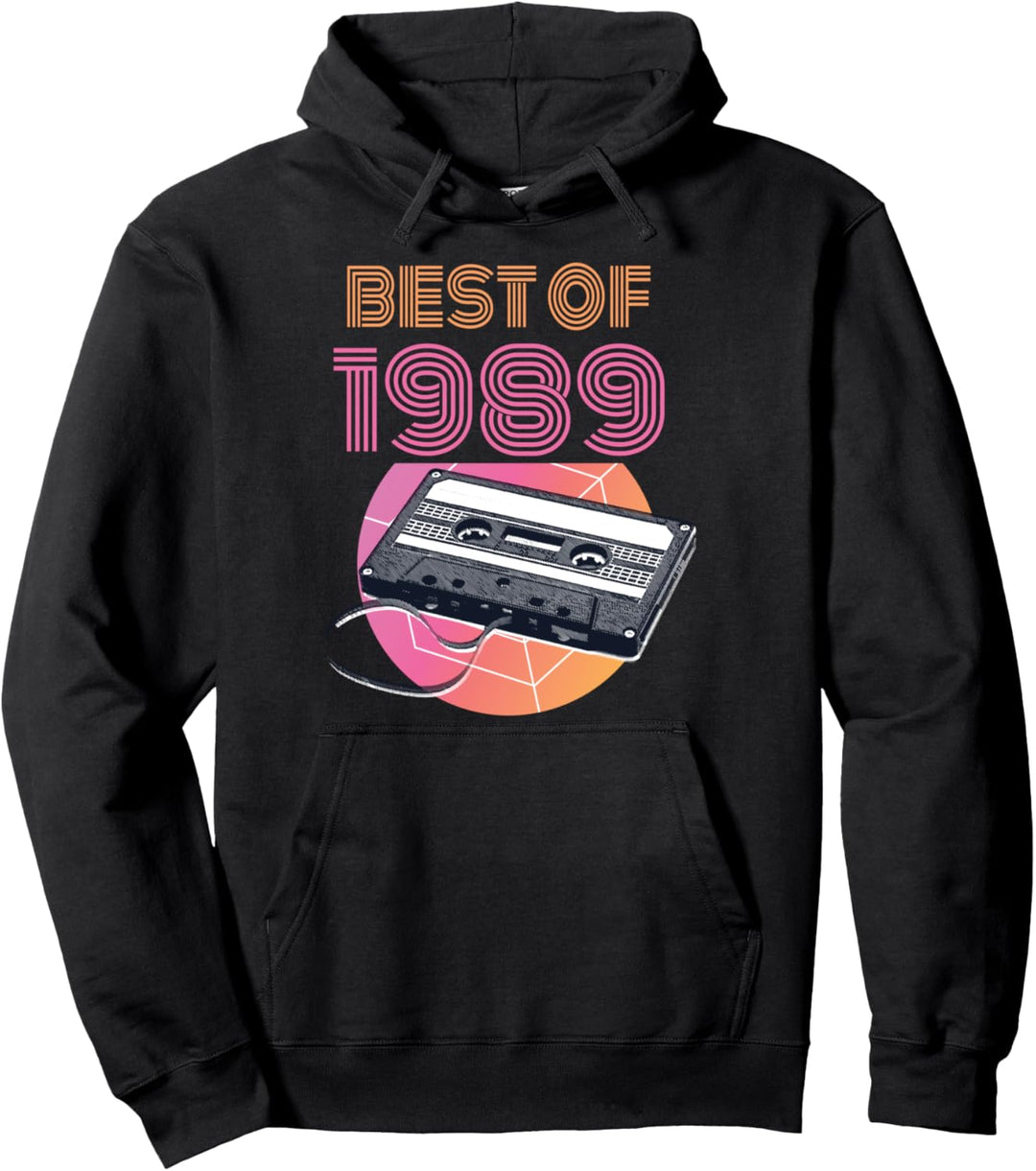 33. Geburtstag Kassettenband Vintage 1989 Pullover Hoodie