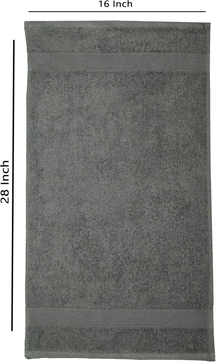 RAJRANG Hand Towel-Cotton Terry fabric-Grey-6-Pcs 40 X 71 cm Grau 6, Grau 6
