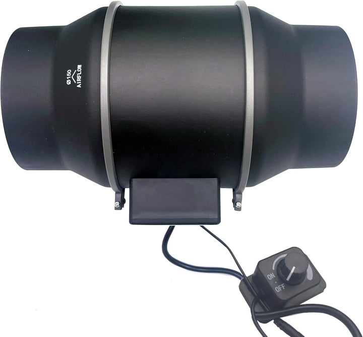 by Crescience Horti Pro Fan EC600 150mm EC-Motor Rohrventilator 600m³/h, Abluftventilator 2500RPM, f