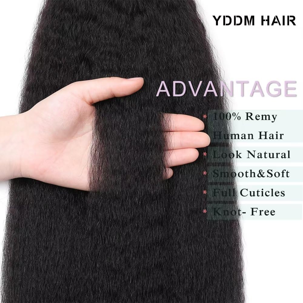 YDDM Schwarze Frauen tape extensions echthaar schwarz Kinky Straight Tape in haarverlängerung echtha