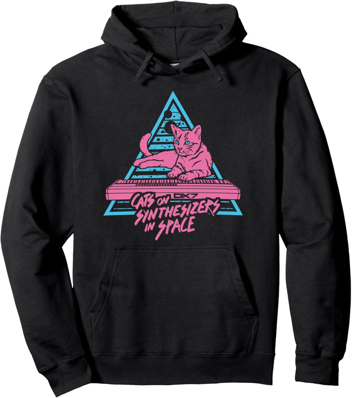 Cats On Synthesizers In Space T-Shirt Katzenbesitzer Pullover Hoodie