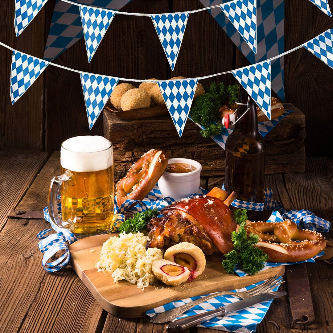 Oktoberfest Deko Set - Foto Requisit Banner, Bayerische Dekoration, Hintergrund Tür Banner für Bierf