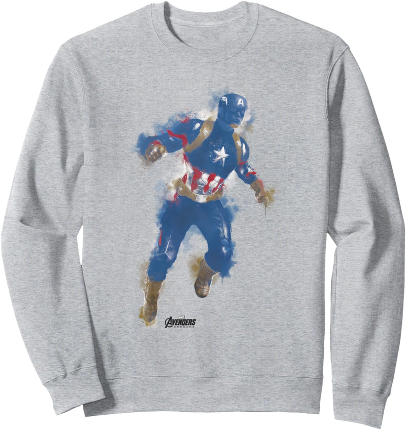 Marvel Avengers: Endgame Captain America Spray Paint Sweatshirt