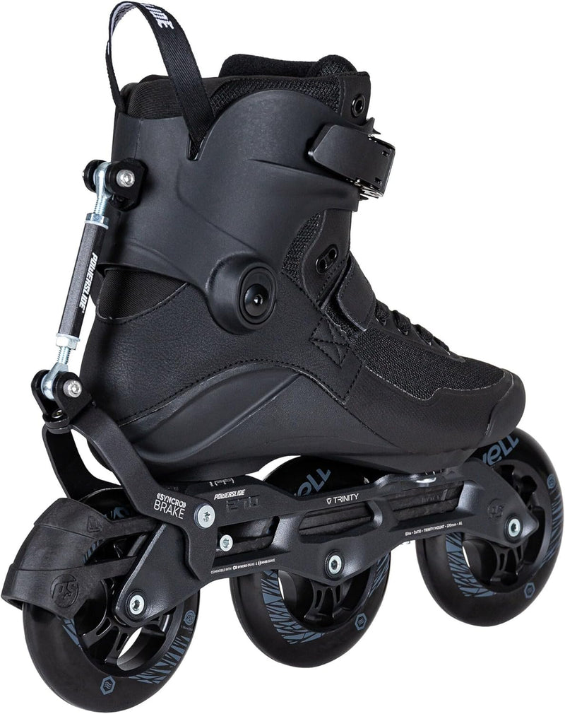 Powerslide Inline Skate Swell Triple Black Syncro 110 Black, für Fitness und Marathon, für Damen und