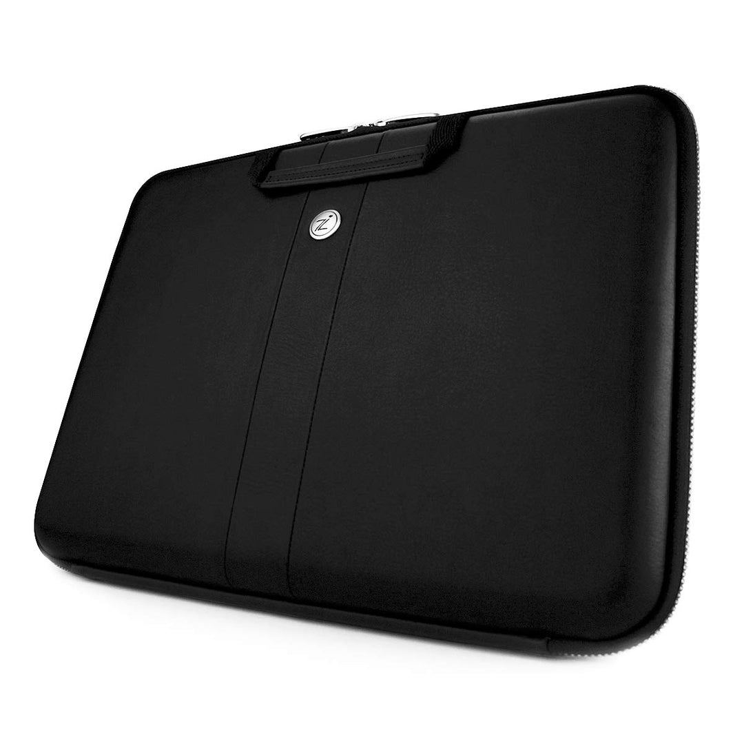 COZI CLNR1309 Leder SmartSleeve für MacBook 33 cm (13 Zoll) schwarz