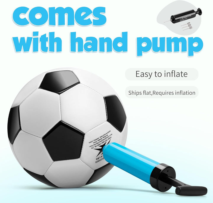 U&amp;C Planet 3 Packung Training Fussball Grösse 5 Soccer Bälle Premium PVC Lederball für Training &amp; Sp