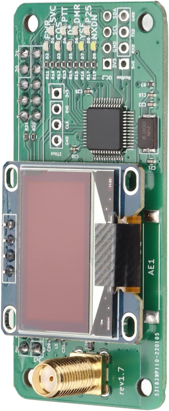 UHF VHF UV MMDVM Hotspot-Modul-Kit SMA-Schnittstelle LED-Anzeige Hotspot-Platine mit Antenne