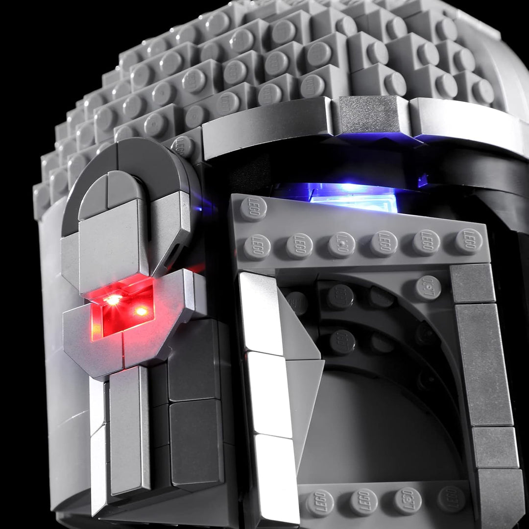 BRIKSMAX Led Beleuchtungsset für Lego Star Wars Mandalorianer Helm - Compatible with Lego 75328 Baus
