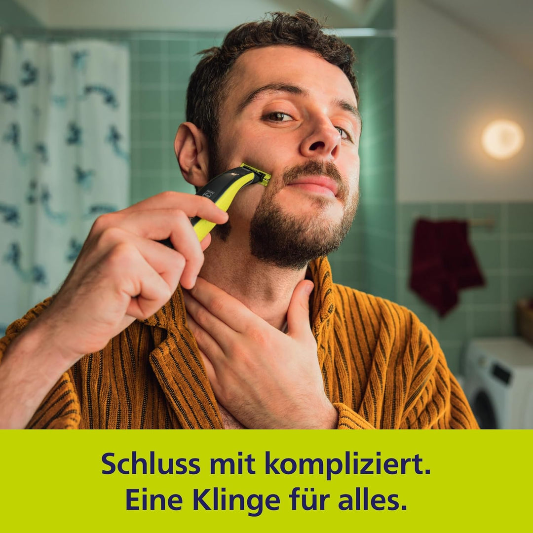 Philips OneBlade 360 Authentische Ersatzklingen für alle OneBlade und OneBlade Pro Modelle, aus lang