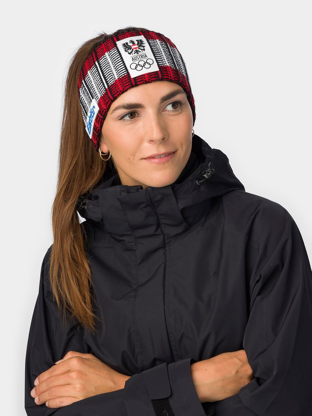 Eisbär Stirnband Herren &amp; Damen Cortina Rot - Merino Headband für Frauen - Haarband mit Fleece schüt