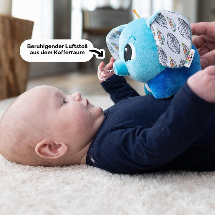 LAMAZE Puffaboo Elefant, Babyspielzeug für Neugeborene, sensorisches Spielzeug für Babys, Geschenk f