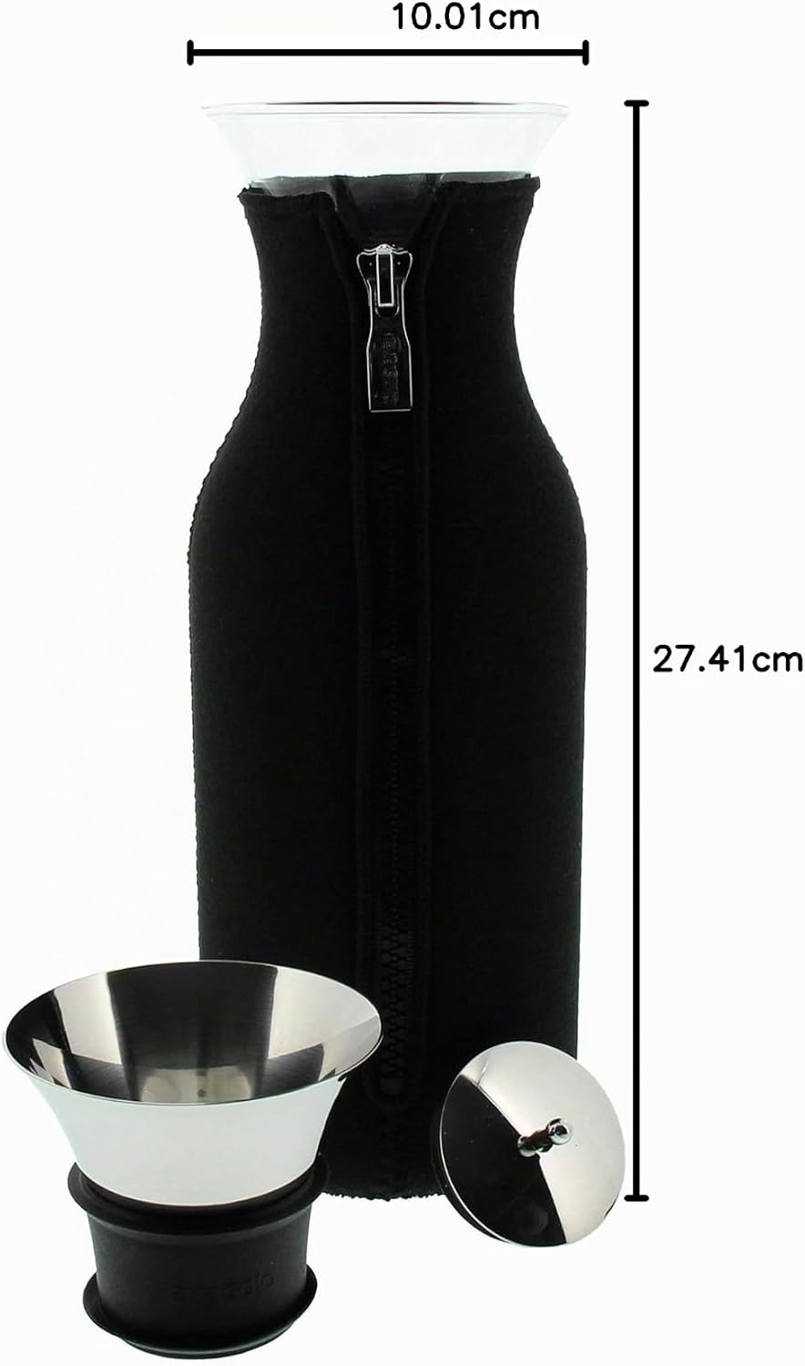 EVA SOLO – Kühlschrankkaraffe | skandinavisches Design | 1 Liter - 1.0l| Borrosilikat-Glas, Edelstah