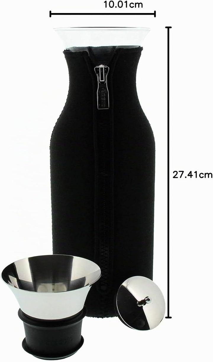 EVA SOLO – Kühlschrankkaraffe | skandinavisches Design | 1 Liter - 1.0l| Borrosilikat-Glas, Edelstah