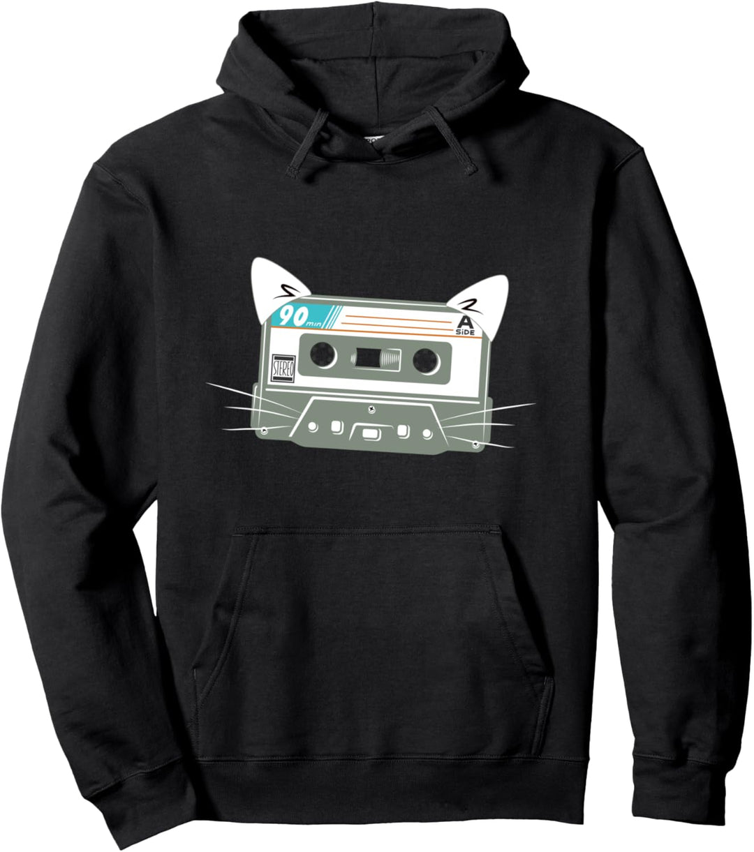 Niedliche Miau-Bänder lustiger Retro Pullover Hoodie