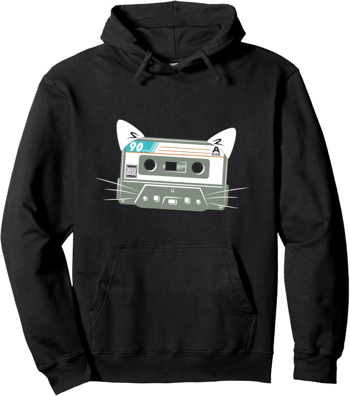 Niedliche Miau-Bänder lustiger Retro Pullover Hoodie