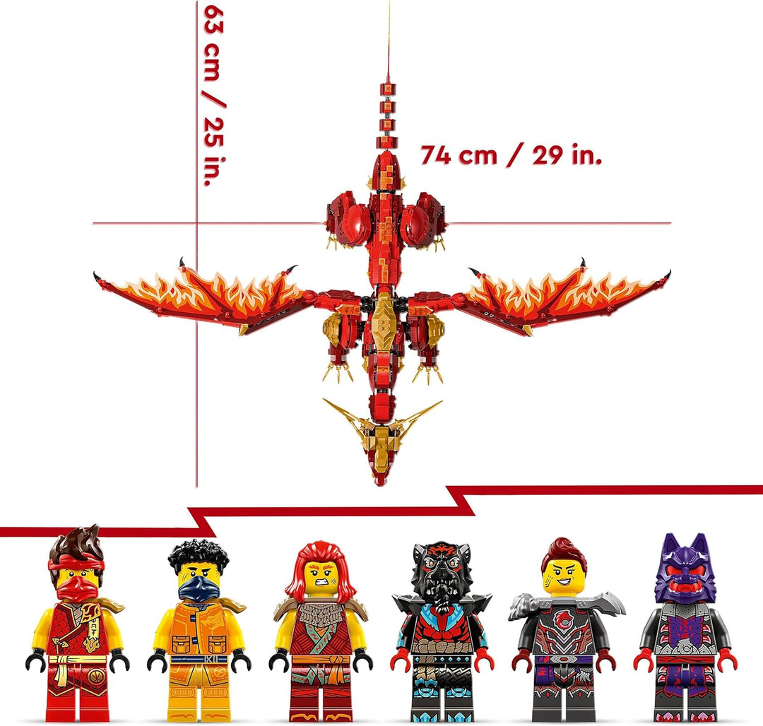 Lego NINJAGO Quelldrache der Bewegung, Abenteuer-Spielzeug für Kinder, Ninja-Spielset mit 6 Minifigu