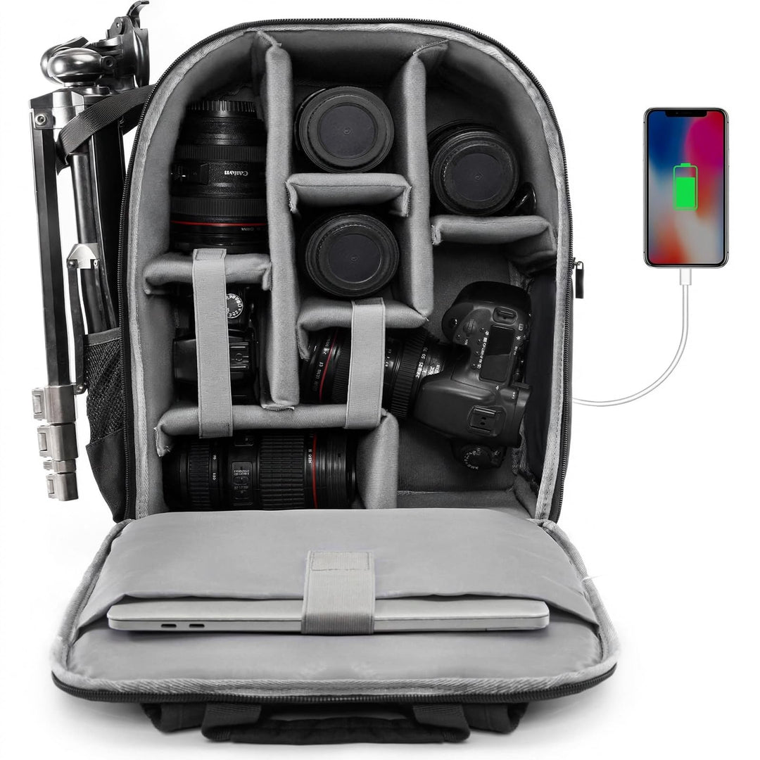 CADeN Anti-Diebstahl-Design Kamerarucksack Tasche für Sony Canon Nikon DSLR/SLR Spiegellos Wasserdic