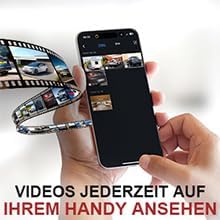 Solar Rückfahrkamera im Kennzeichenhalter für EU &amp; Österreich mit WLAN Funk | Rückfahrsystem mit App