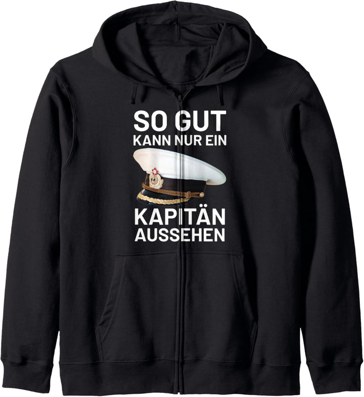 Bootsfahrer Segelschiff So Gut Kann Nur Ein Kapitän Aussehen Kapuzenjacke