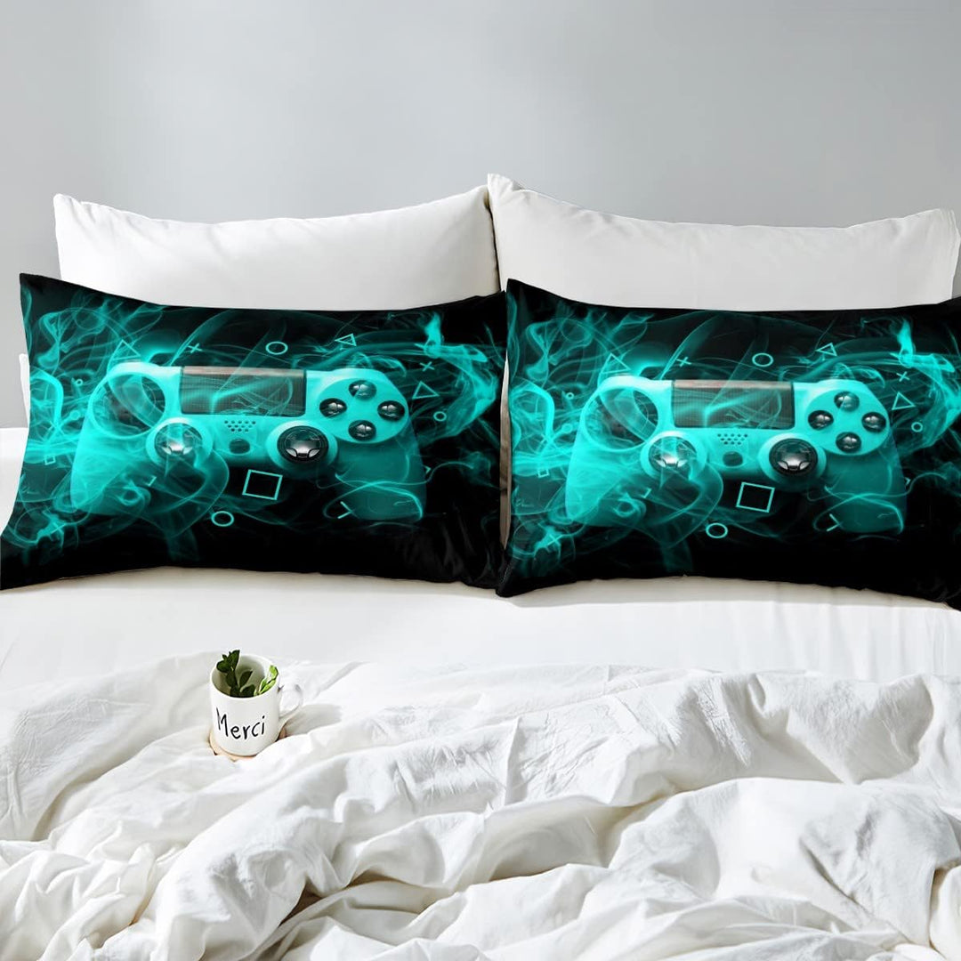 Tbrand Kinder Gamer Bettbezug Set Teens Gamepad Schlafzimmer Dekor für Jungen Mädchen Videospiel Con