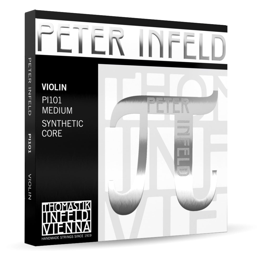 Thomastik 634526 Saiten für Violine Synthetic Core Peter Infeld, Satz 4/4 E Zinn Satz (E verzinnt, D