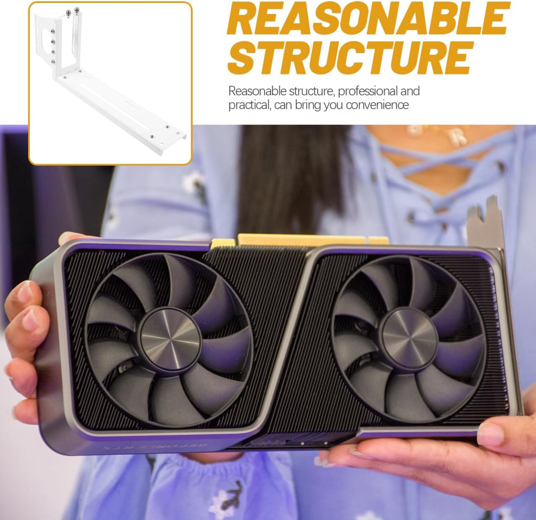 Operitacx Vertikale Gpu-Halterung Pci-E Verlängerungskabel Halter Für Grosse Pc-Gehäuse Mit Stabiler