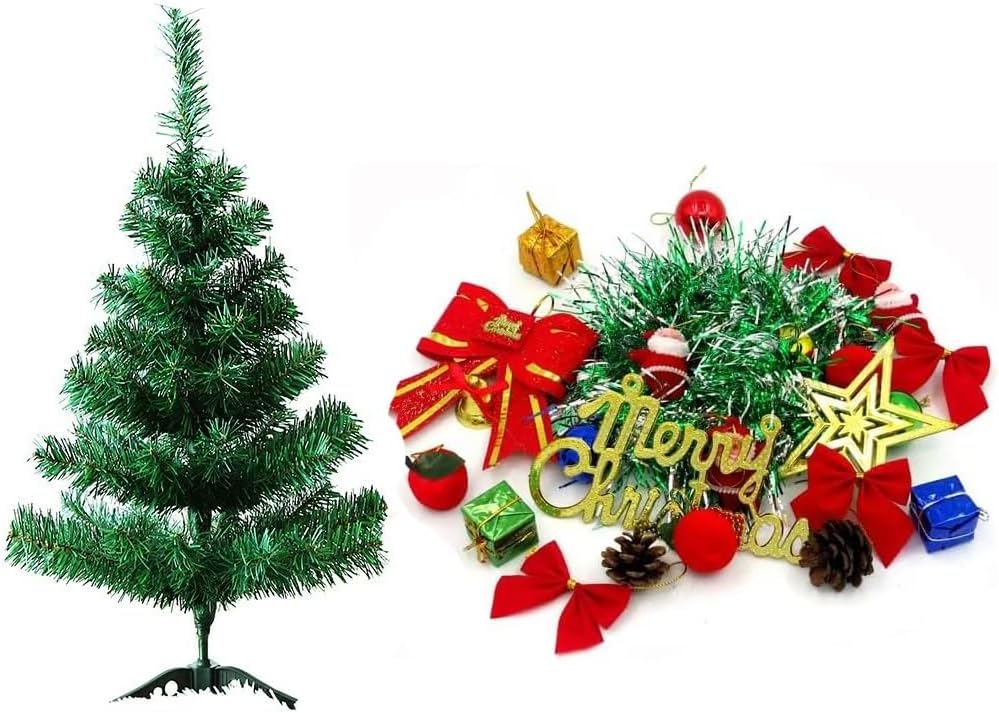 Mini Weihnachtsbaum,Weihnachtsbaum Klein Geschmückt, Künstlicher Tisch Weihnachtsbaum für Weihnachte