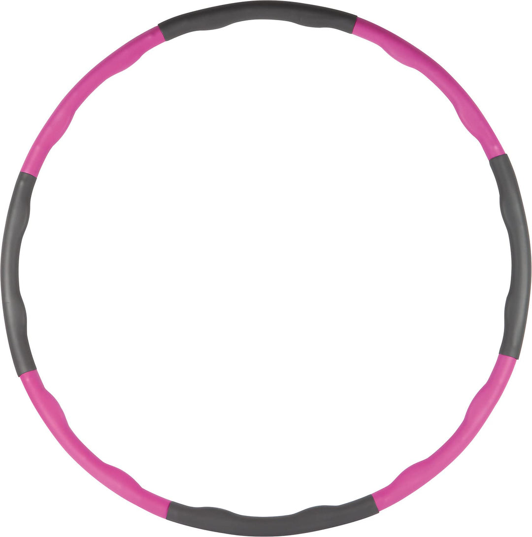 John Gym Wave Fitnessring Fitnessreifen Hula Hoop Reifen Ring Softgrip zerlegbar mit Clicksystem, 32