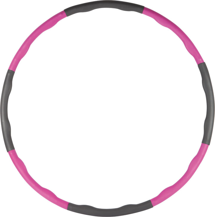 John Gym Wave Fitnessring Fitnessreifen Hula Hoop Reifen Ring Softgrip zerlegbar mit Clicksystem, 32