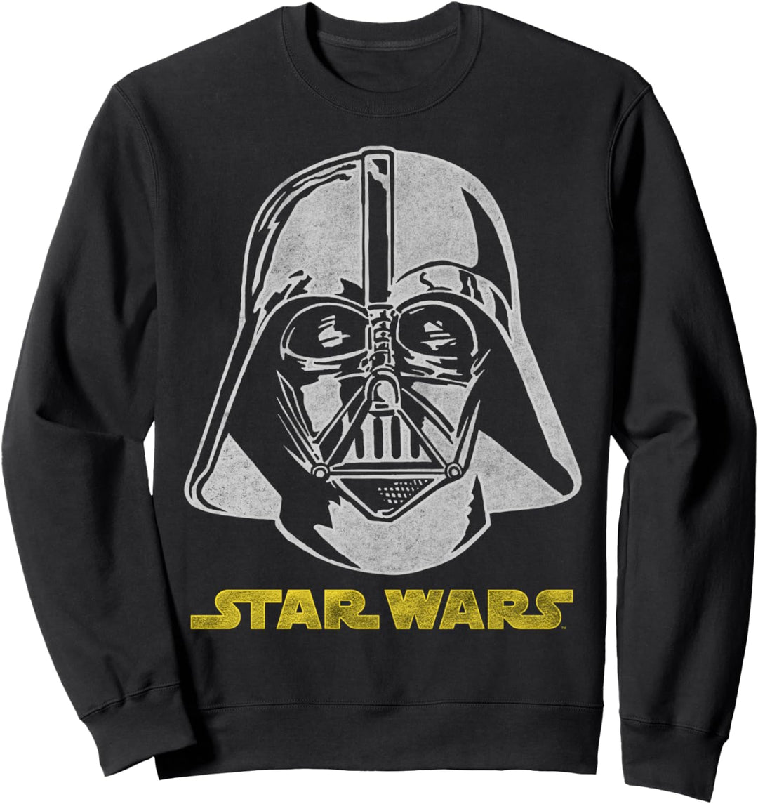 Star Wars Darth Vader Glitter Foil Text Logo Sweatshirt