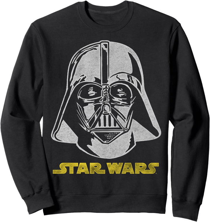 Star Wars Darth Vader Glitter Foil Text Logo Sweatshirt