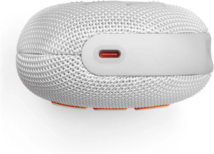 JBL Clip 5 in Grau – Tragbare Bluetooth-Lautsprecher-Box mit JBL Pro Sound, tiefem Bass und Playtime