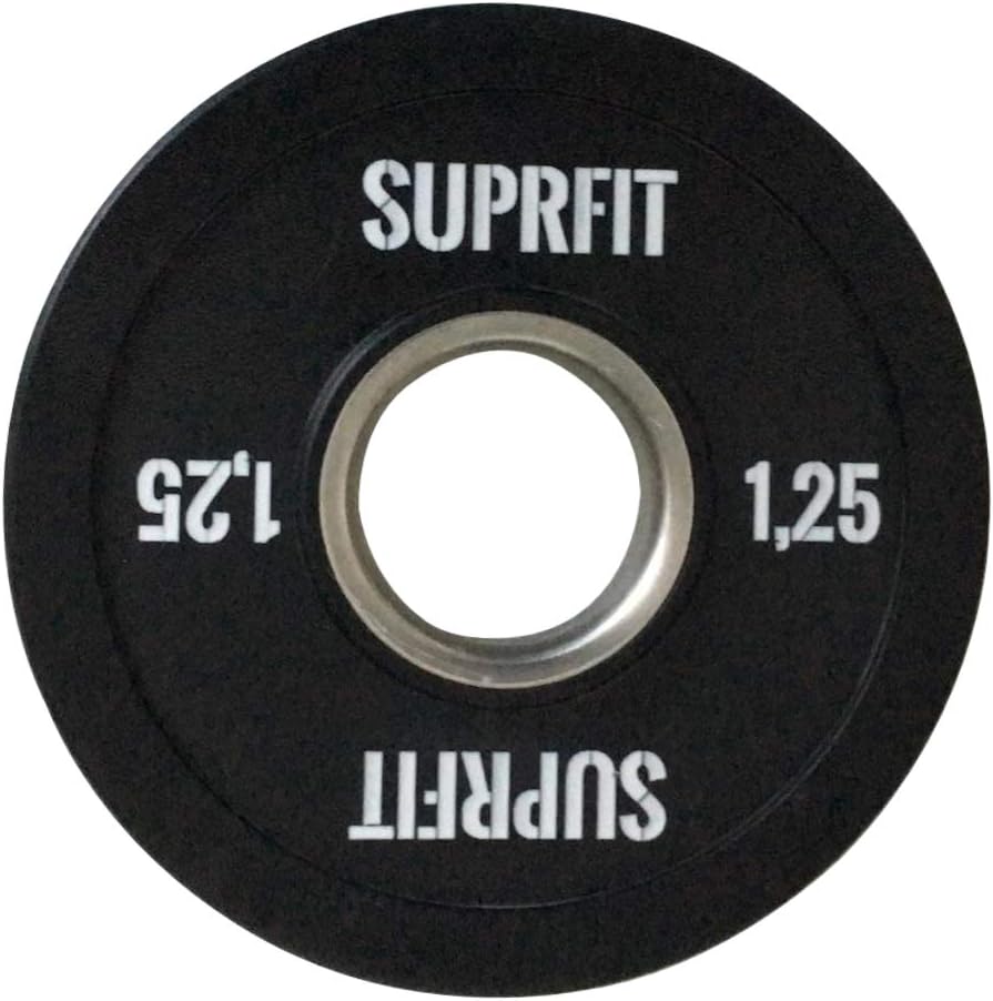 Suprfit Mini PU Bumper Plates - gummierte Hantelscheiben für Techniktraining mit der Hantelstange, E