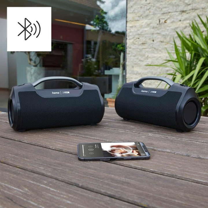 Hama Bluetooth Lautsprecher Outdoor 60W (wasserfest IPX6, 12 Stunden Akkulaufzeit, Pro Sound, Powerp