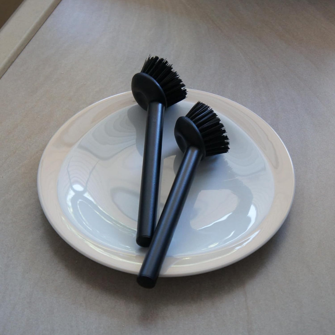 Spülbürste schwarz, Spülbürsten Set (3 STK), 21 cm, Design Küchenbürste Küche und Bad, Abwaschbürste