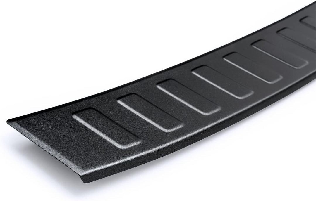 teileplus24 AL103 Ladekantenschutz Aluminium kompatibel mit VW Touran 2 5T 2015-, Farbe:Schwarz, Sch