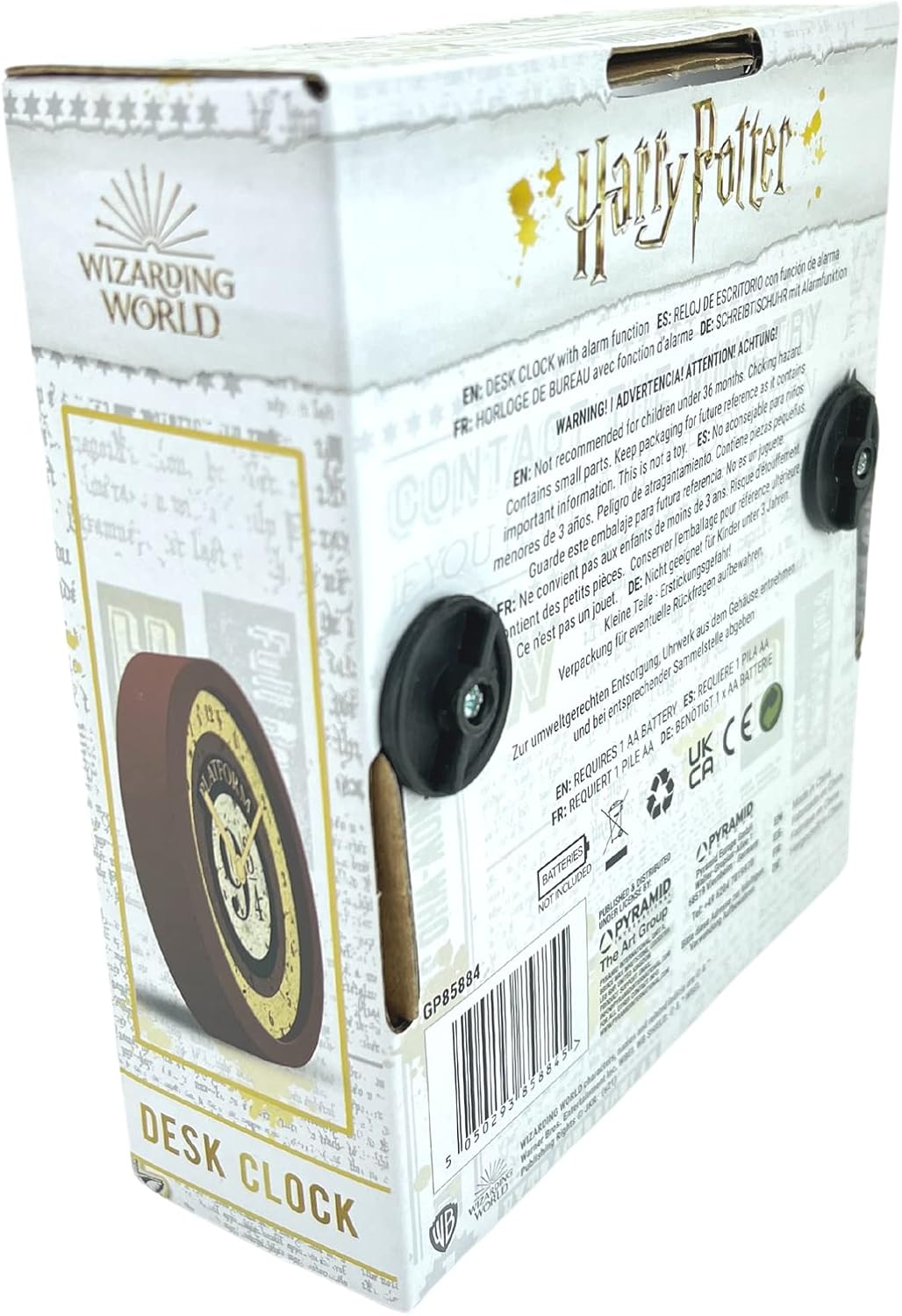 Harry Potter Wecker (Plattform 9 3/4 5") 12cm Durchmesser - Offizielles Lizenzprodukt