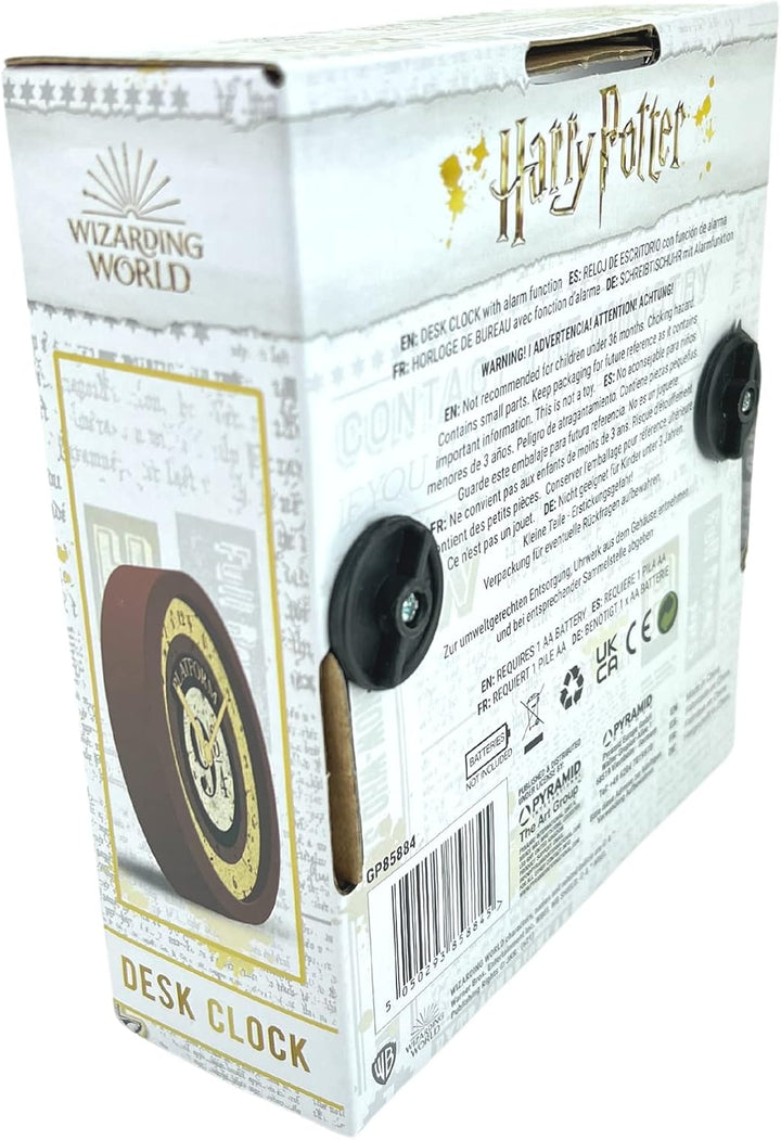 Harry Potter Wecker (Plattform 9 3/4 5") 12cm Durchmesser - Offizielles Lizenzprodukt
