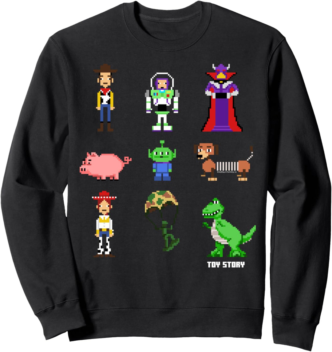 Disney Pixar Toy Story Pixel Group Shot Poster Sweatshirt