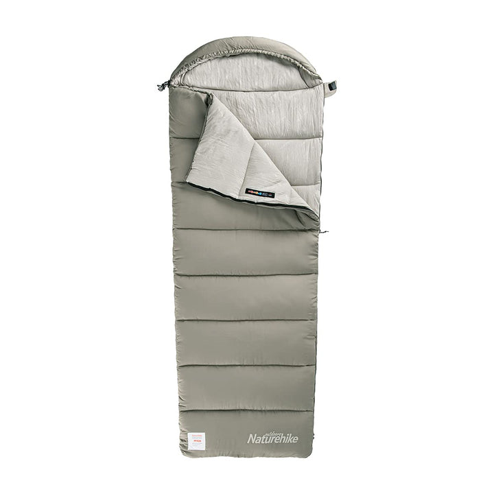 Naturehike Schlafsack mit Kapuze, 3-Jahreszeiten-Schlafsack, Leicht, Tragbar und Spleissbar, Gefüllt