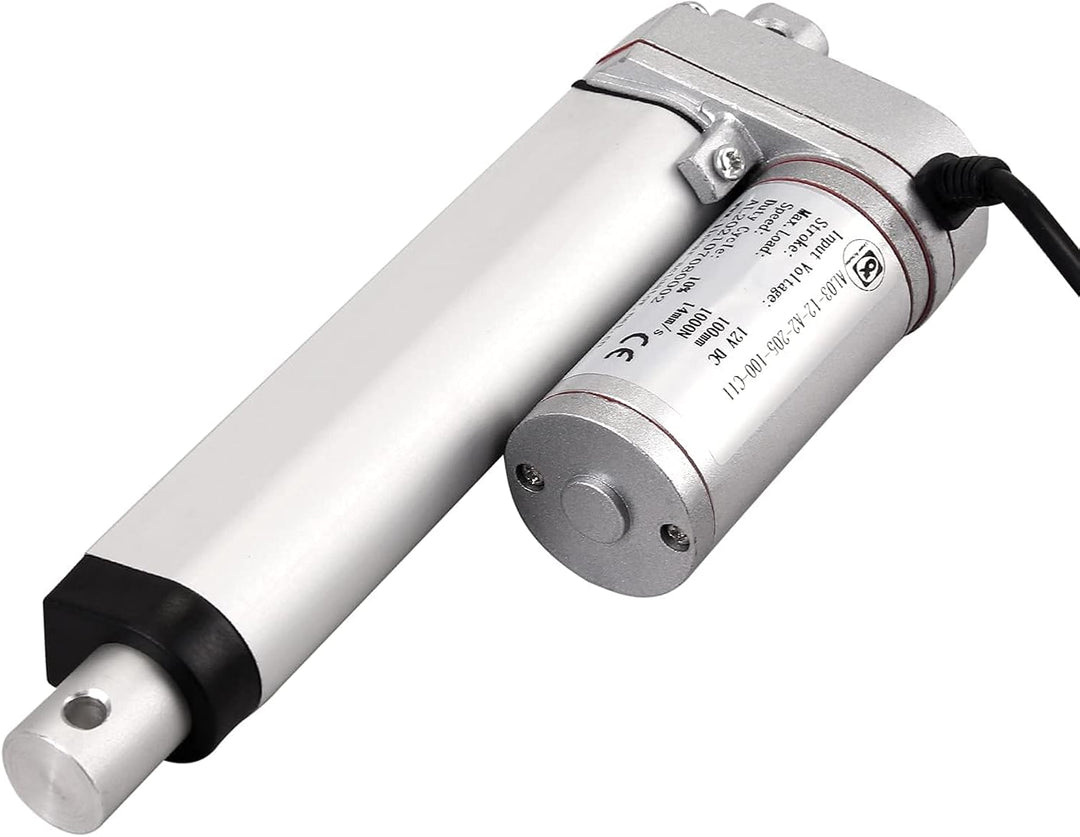 EYPINS Linearantrieb Linearmotor 12V, 1000N 100mm Hub max Linearantrieb, Toröffner Verstellantrieb L