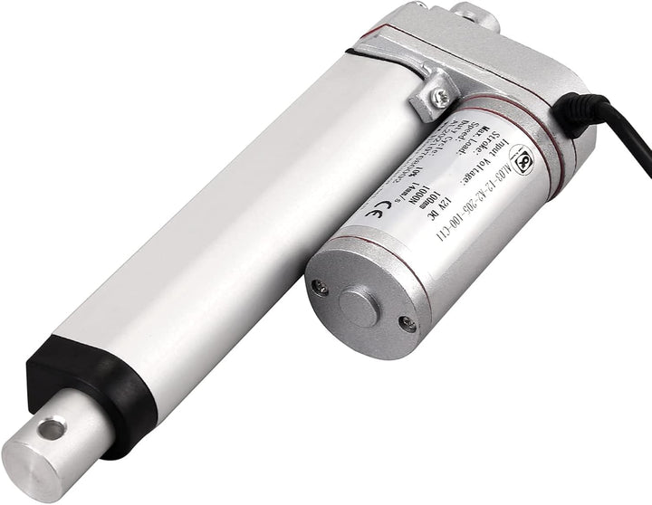EYPINS Linearantrieb Linearmotor 12V, 1000N 100mm Hub max Linearantrieb, Toröffner Verstellantrieb L