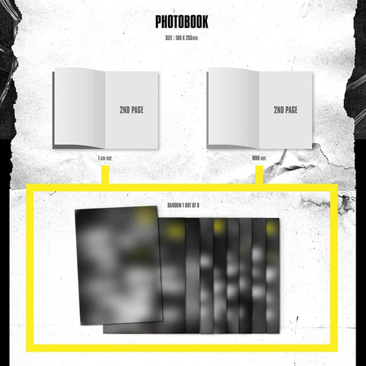 STRAY KIDS - 2nd Mini Album [I am WHO] (I AM Ver.) Photobook + CD-R + Self-Portrait QR Photocard + S